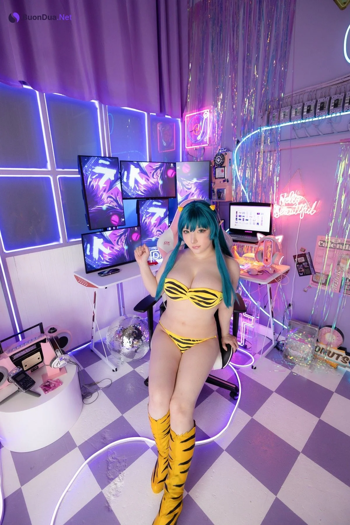 Cosplay SAKUサク Lum ラム うる星やつら Set.02 - Photo 12