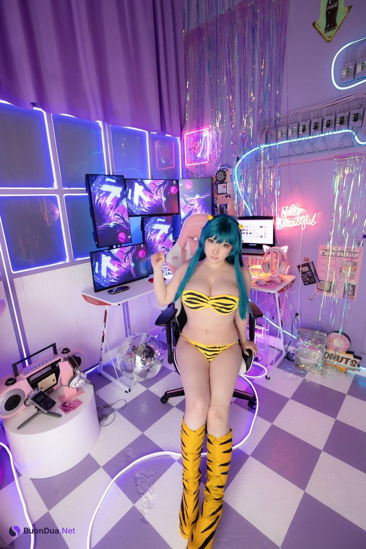 Cosplay SAKUサク Lum ラム うる星やつら Set.02 - Photo 14