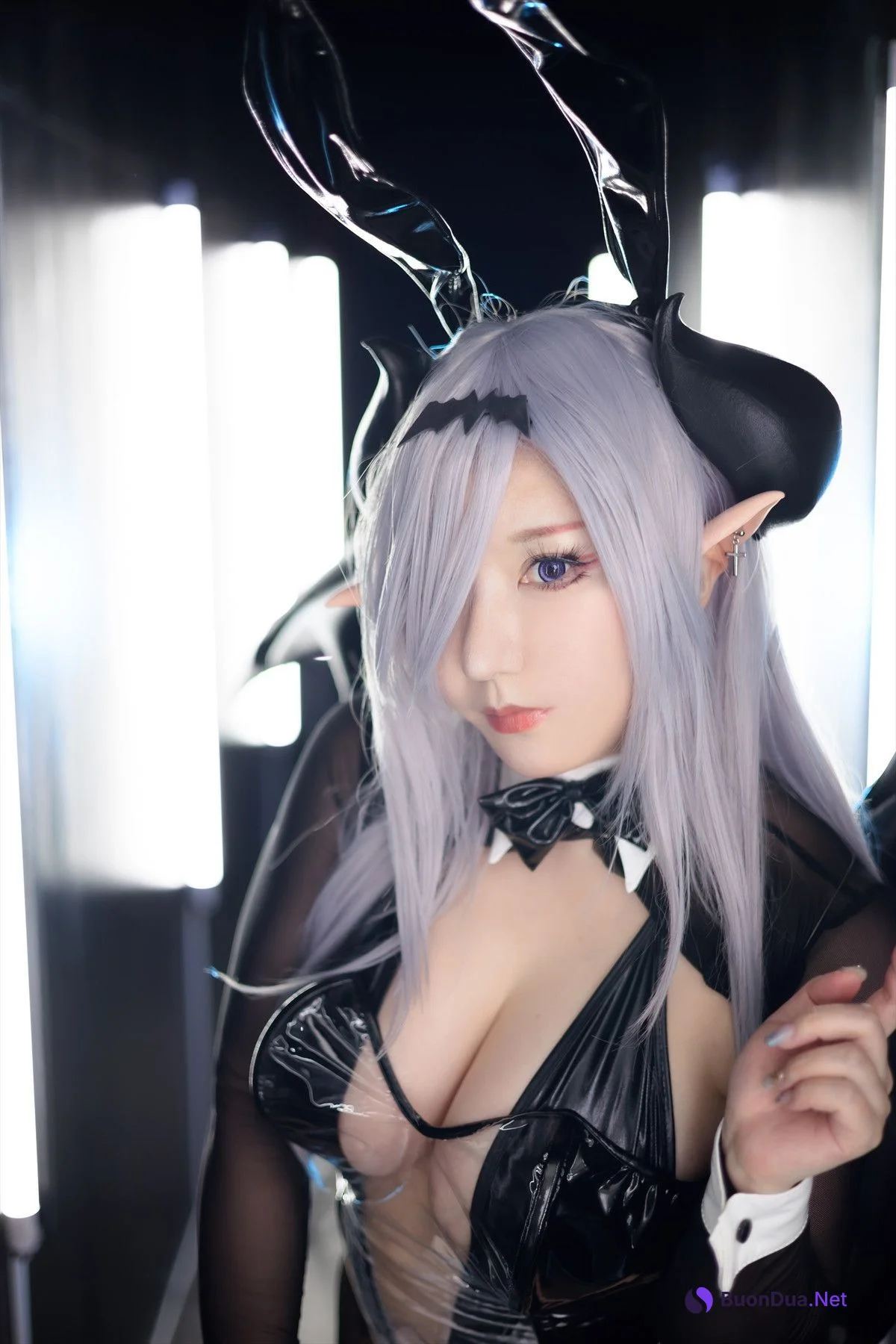 Cosplay SAKUサク See-through Bunny Succubus Set.01 - Photo 13