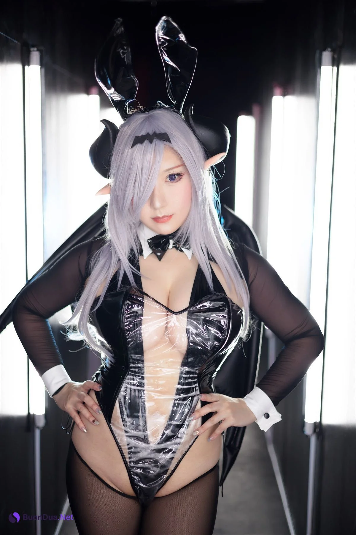 Cosplay SAKUサク See-through Bunny Succubus Set.01 - Photo 3