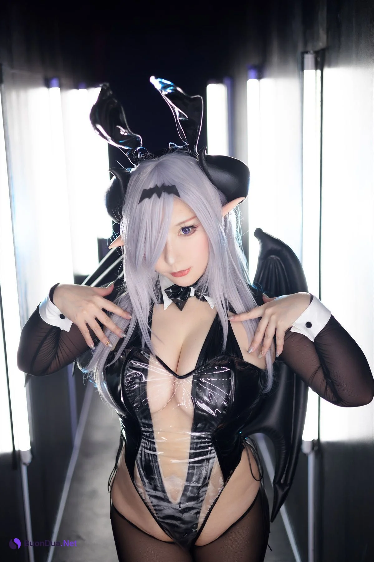 Cosplay SAKUサク See-through Bunny Succubus Set.01 - Photo 5