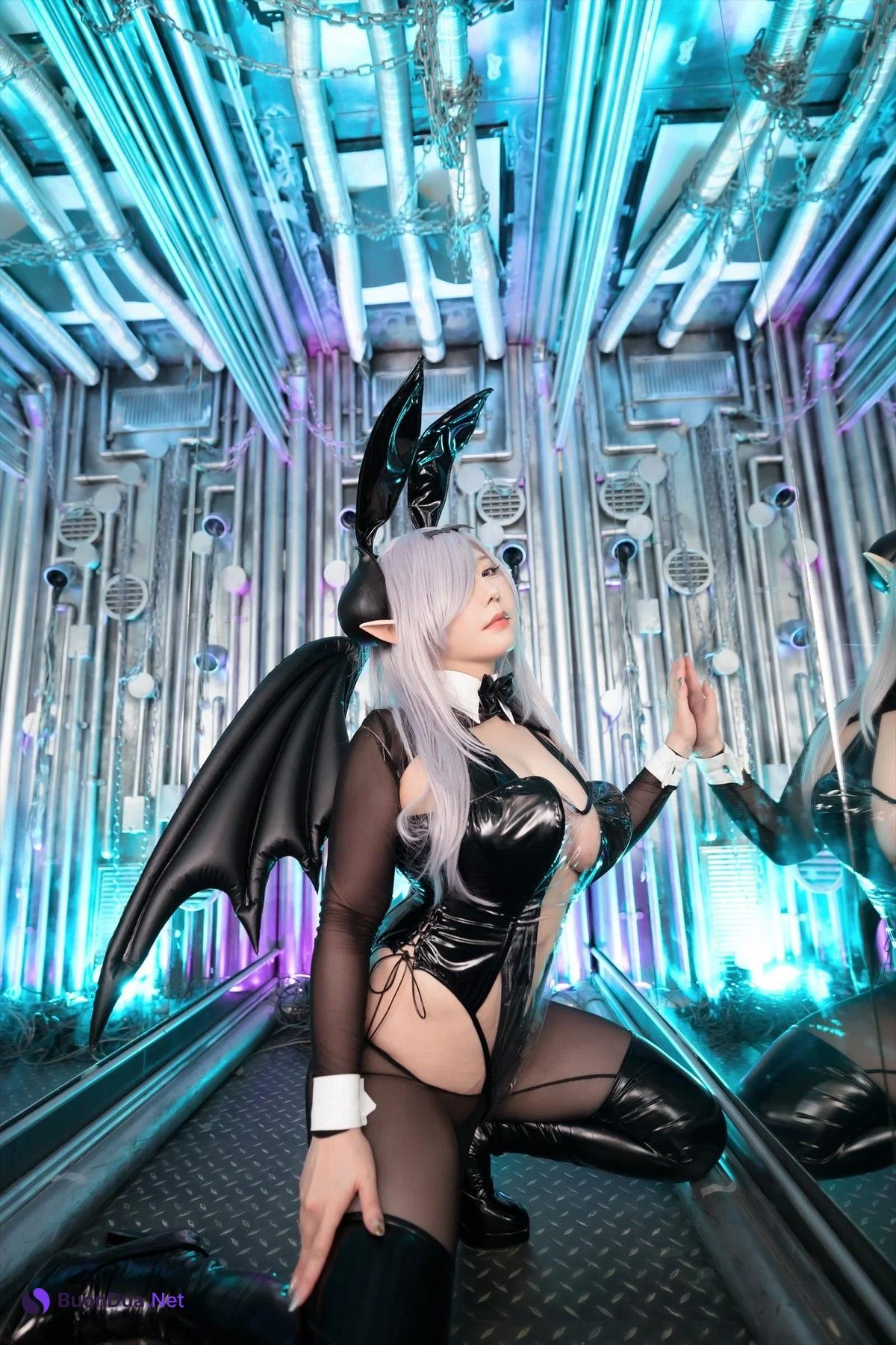 Cosplay SAKUサク See-through Bunny Succubus Set.03 - Photo 5