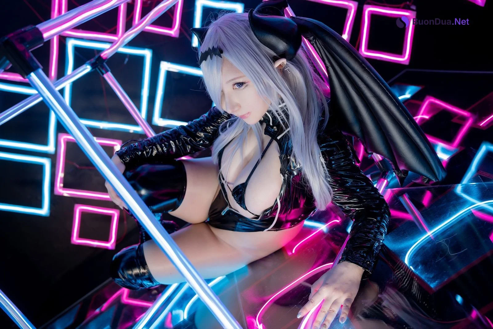 Cosplay SAKUサク See-through Bunny Succubus Set.04 - Photo 10