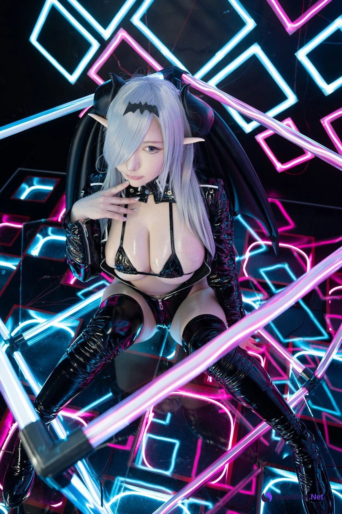 Cosplay SAKUサク See-through Bunny Succubus Set.04 - Photo 16