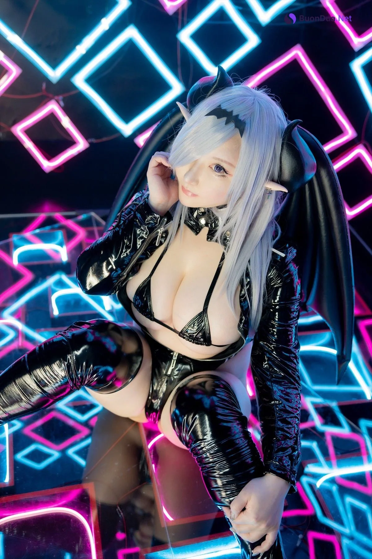 Cosplay SAKUサク See-through Bunny Succubus Set.04 - Photo 4