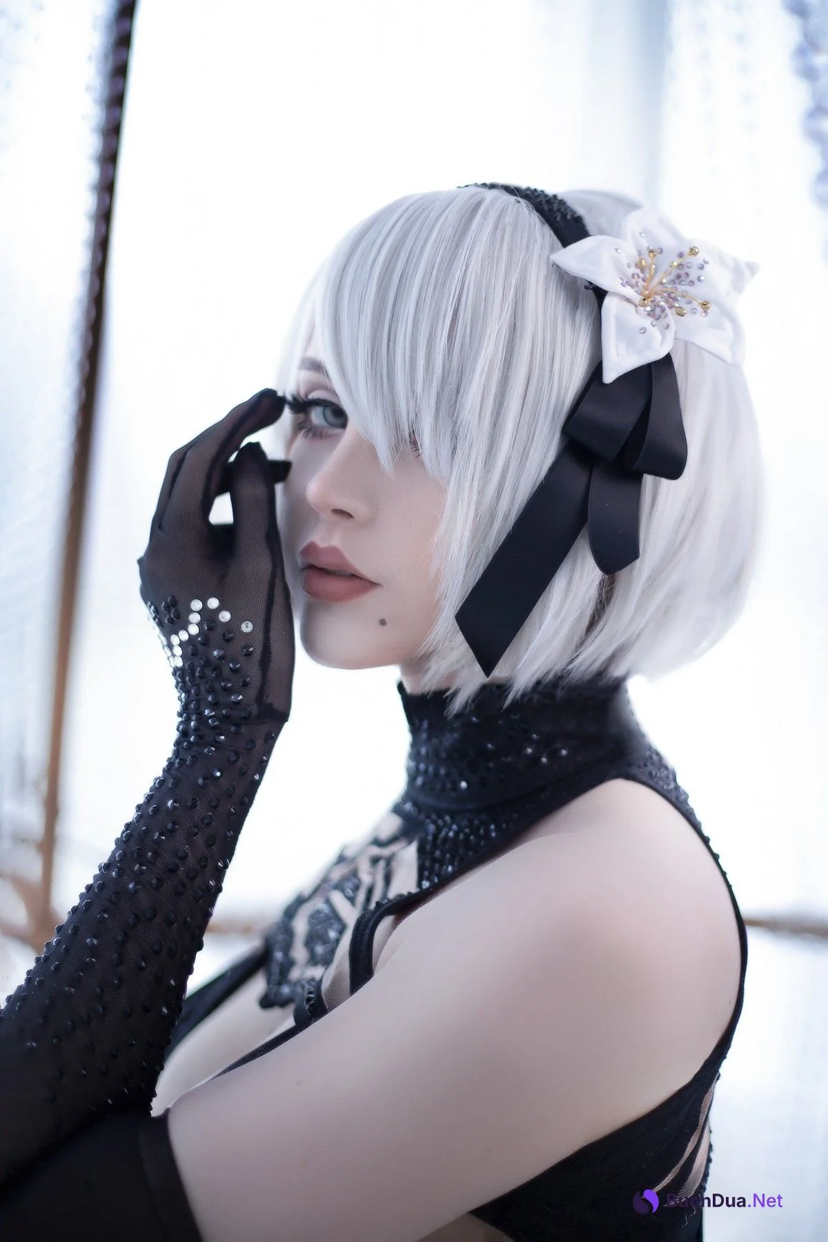 Cosplay Sayathefox 2B Black + White - รูปภาพ 12