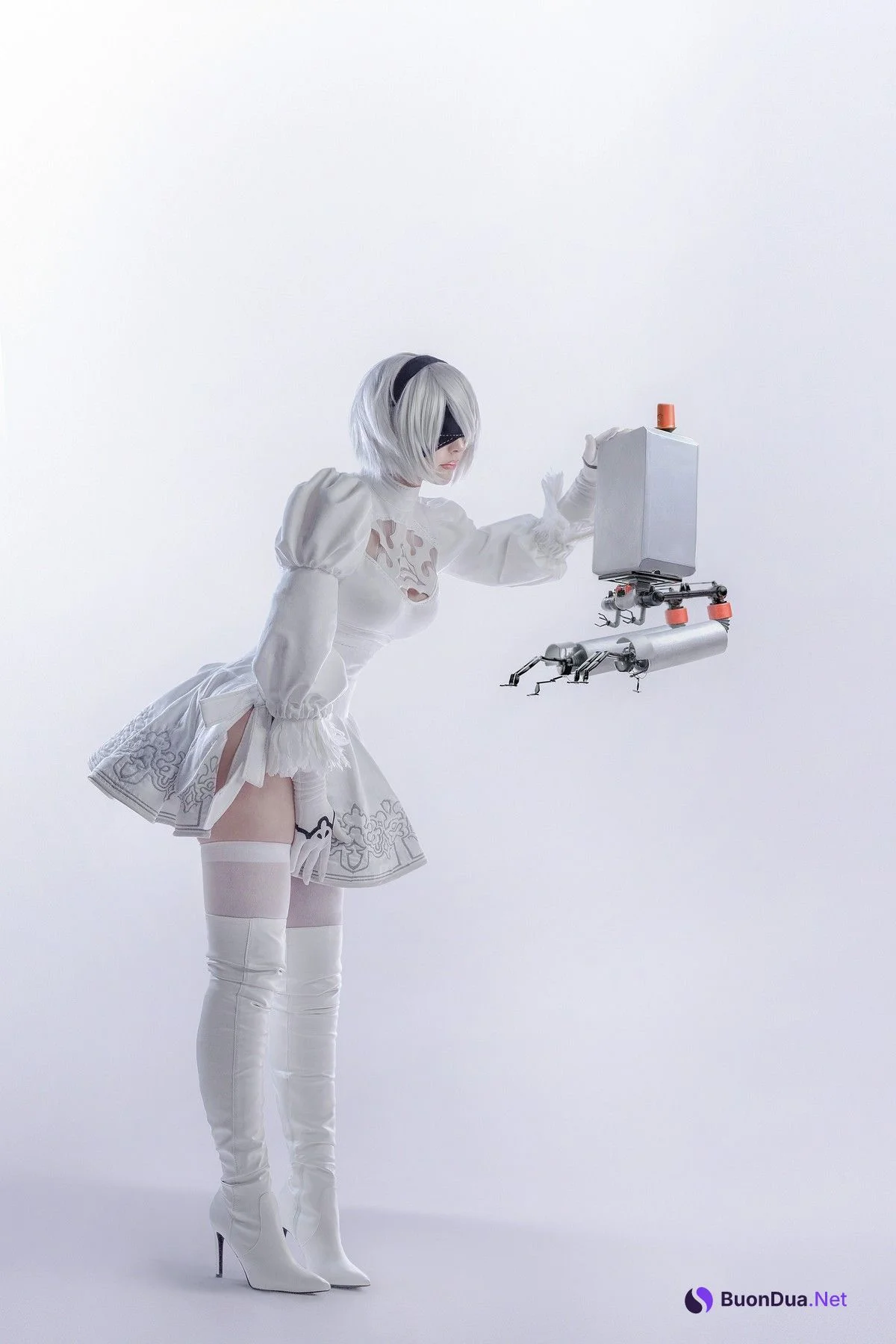 Cosplay Sayathefox 2B Black + White - รูปภาพ 17