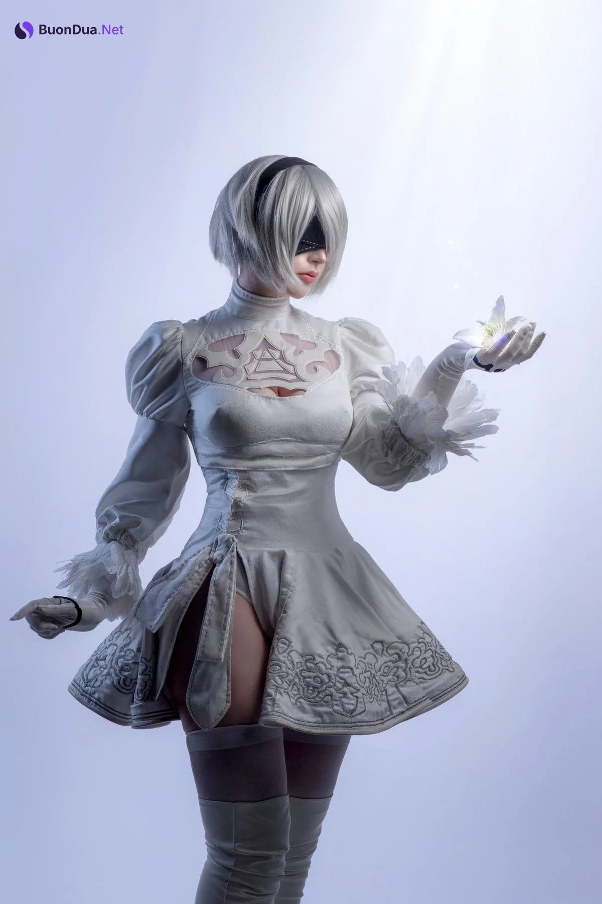 Cosplay Sayathefox 2B Black + White - รูปภาพ 18
