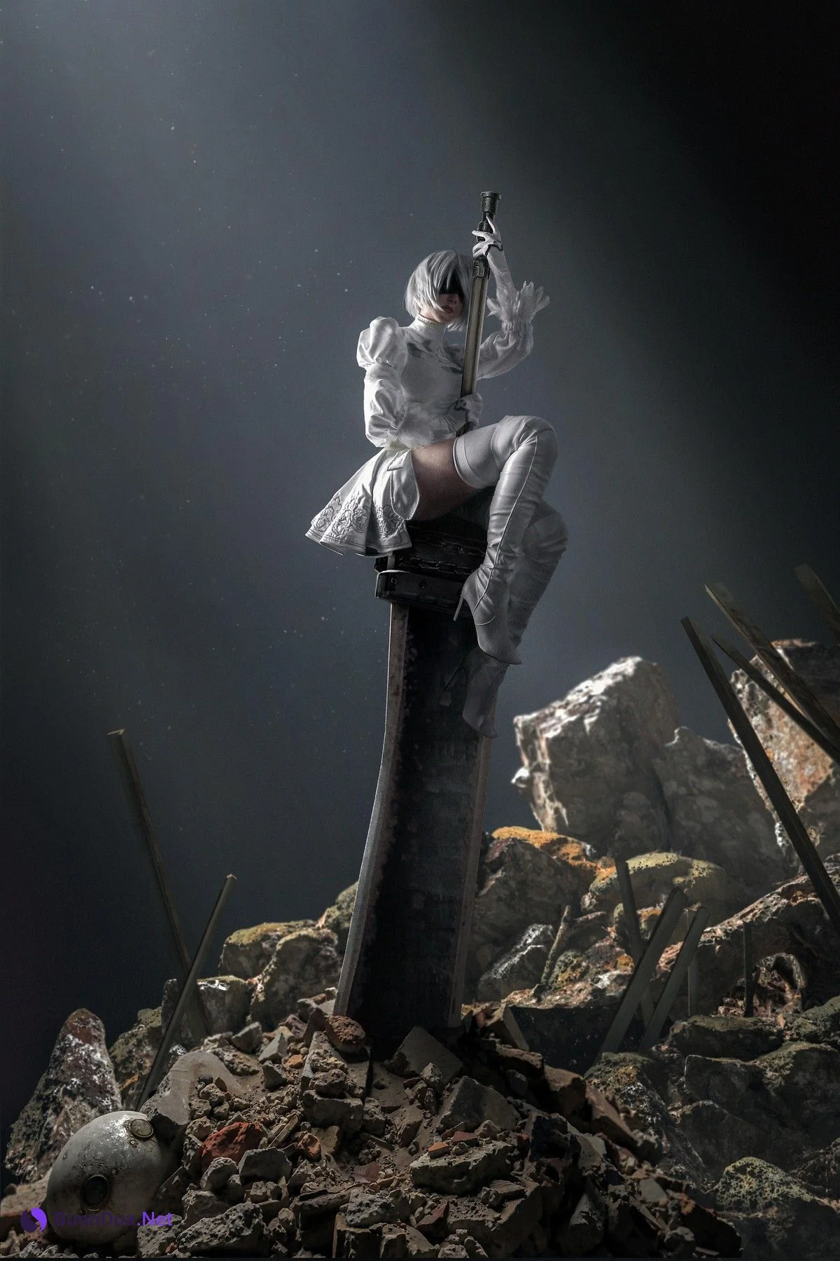 Cosplay Sayathefox 2B Black + White - รูปภาพ 19