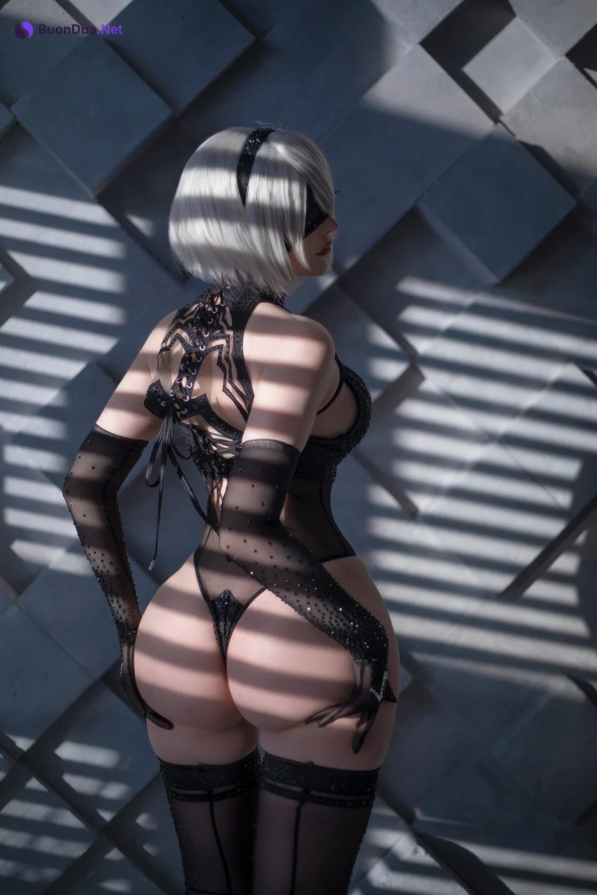 Cosplay Sayathefox 2B Black + White - รูปภาพ 2