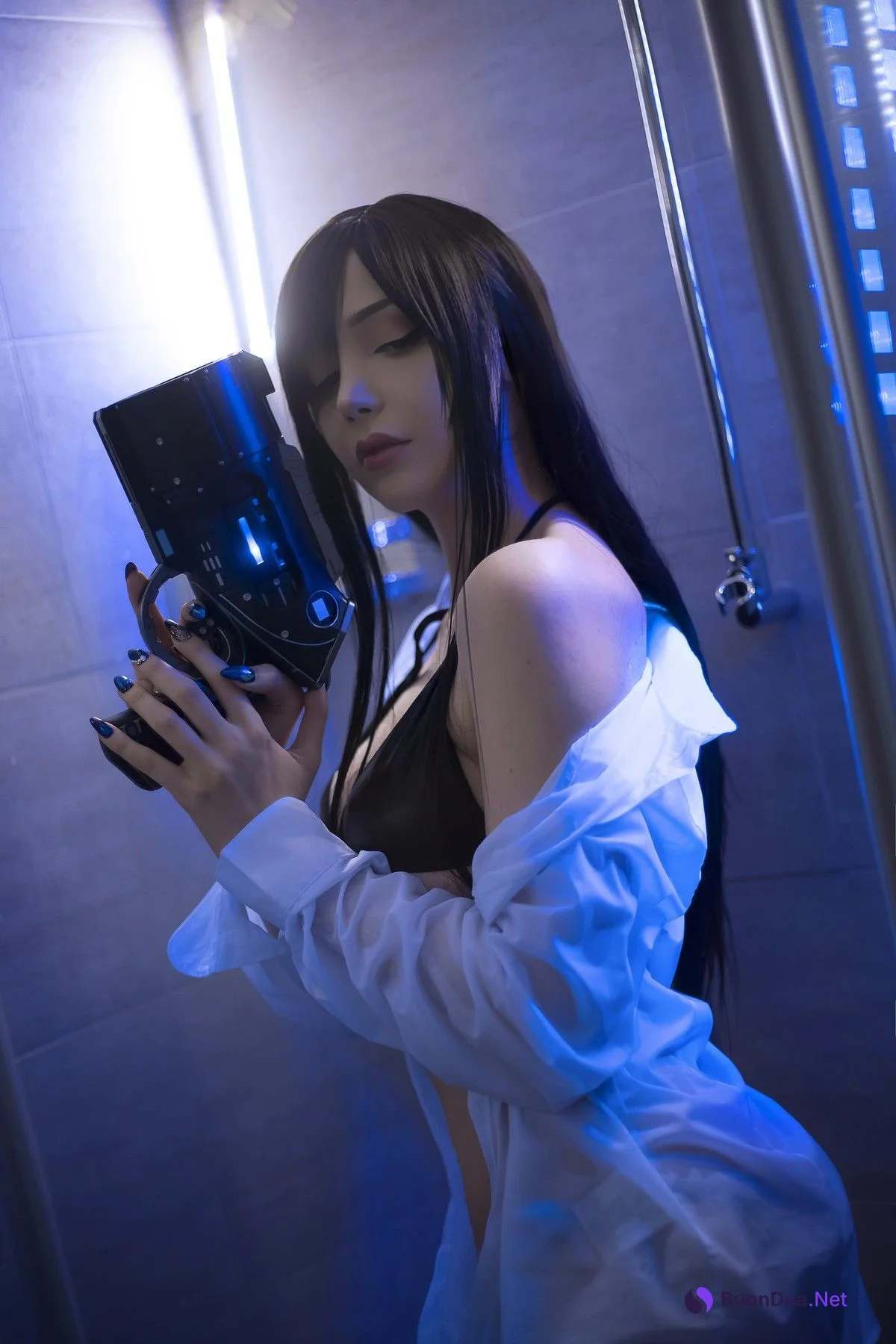 Cosplay Sayathefox 白毛狐狸 浴室诱惑 - Photo 15