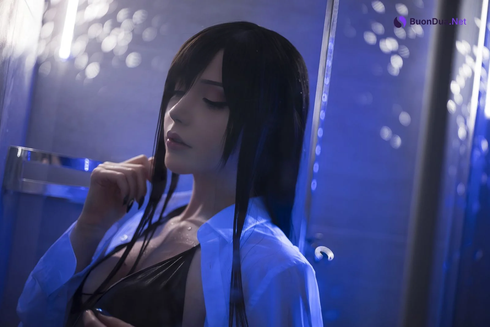 Cosplay Sayathefox 白毛狐狸 浴室诱惑 - Photo 20