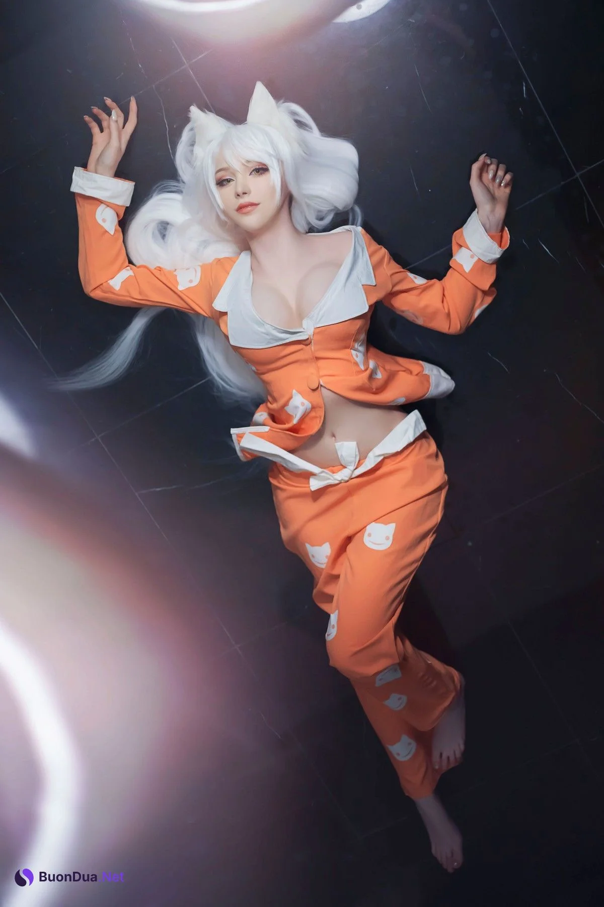 Cosplay Sayathefox 白毛狐狸 浴室诱惑 - Photo 7