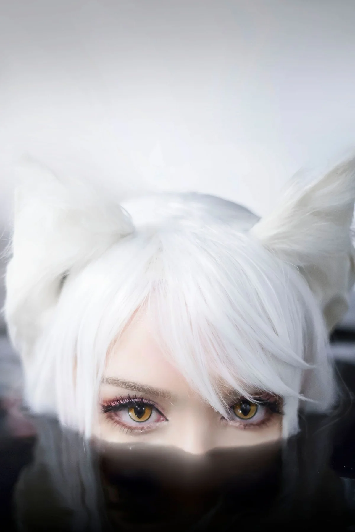 Cosplay Sayathefox 白毛狐狸 浴室诱惑