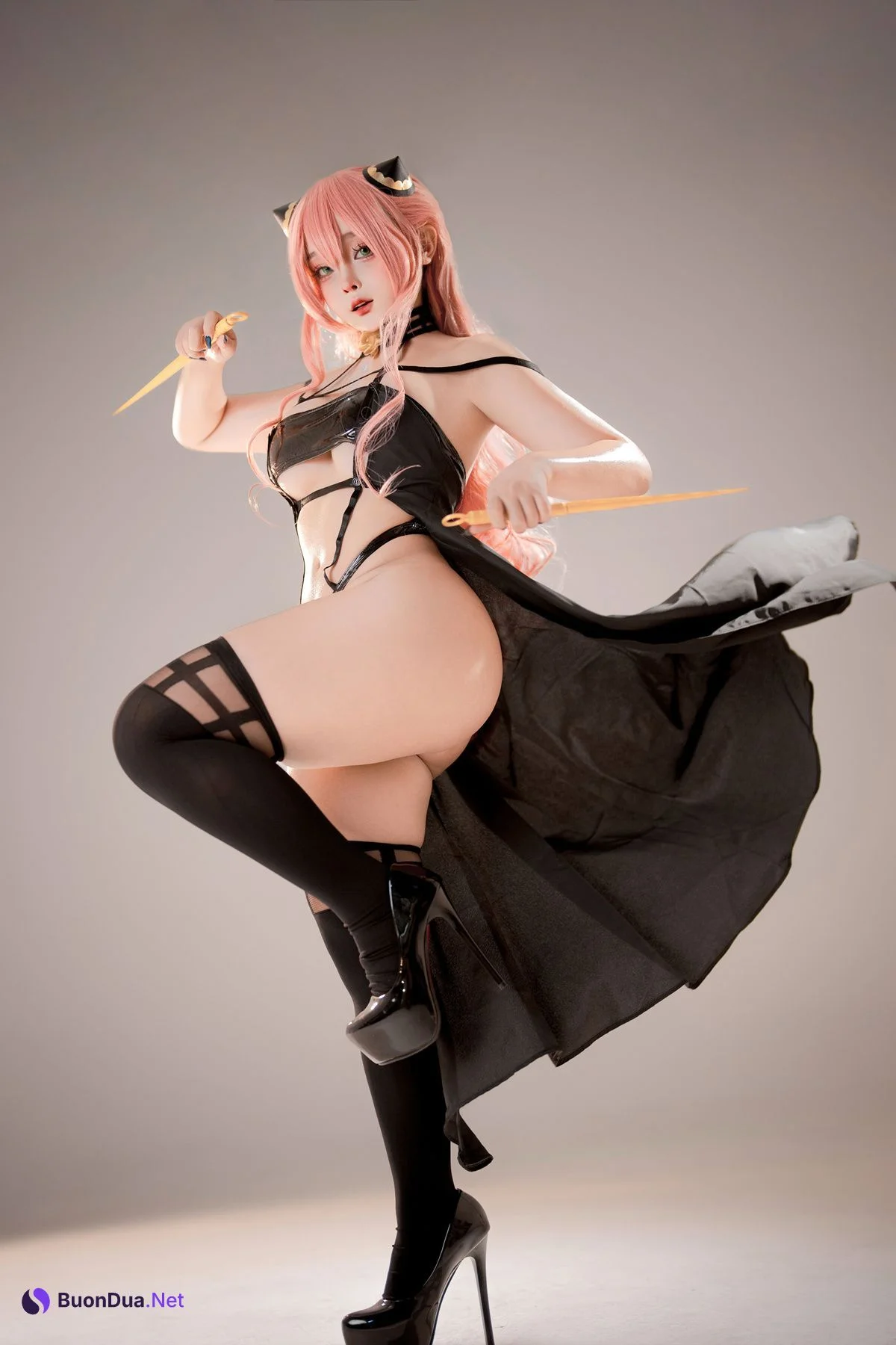 Cosplay SayoMomo小桃 Anya Forger Latex Suit Set.01 - Photo 2