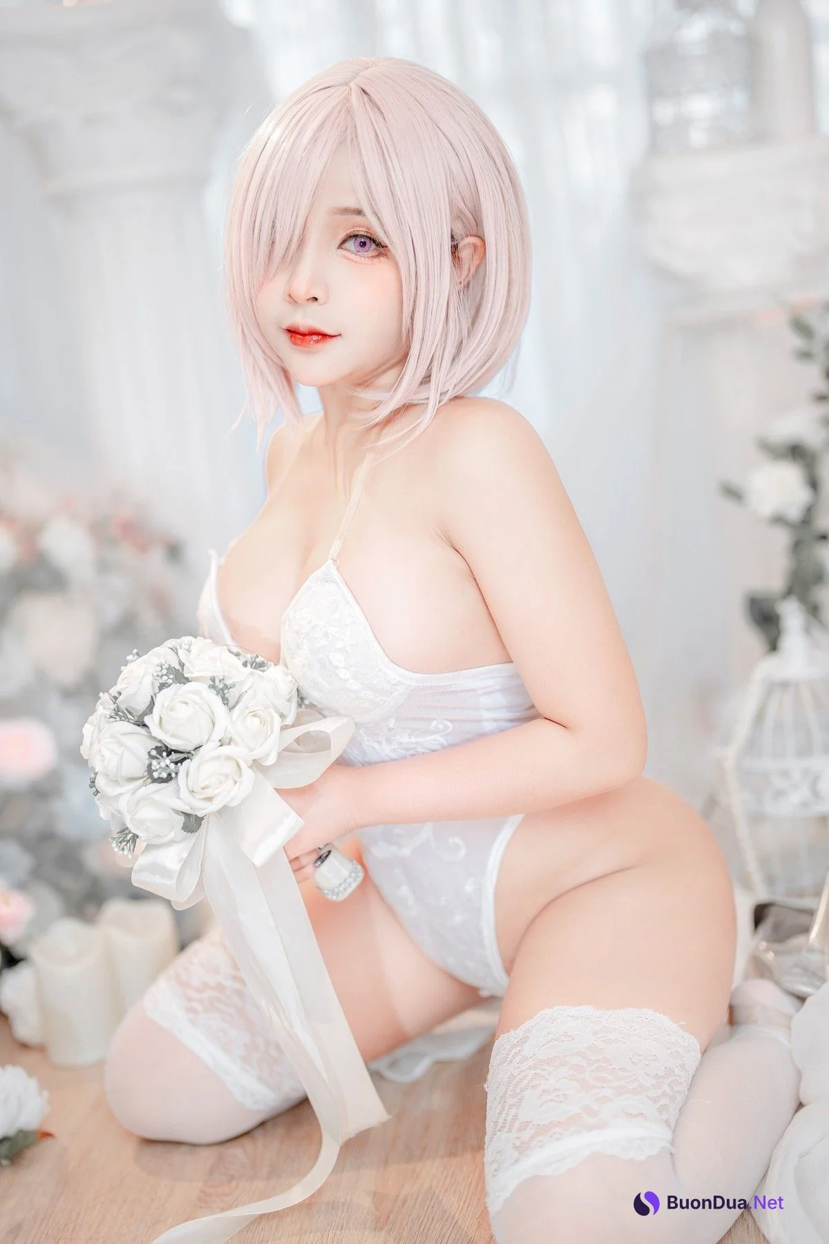 Cosplay SayoMomo小桃 Mashu Kyrielight - Photo 11