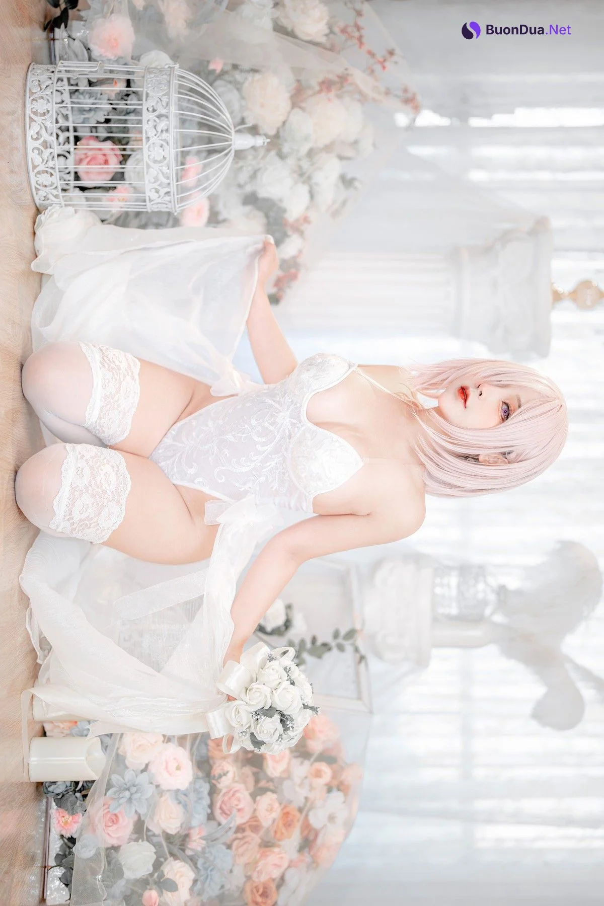 Cosplay SayoMomo小桃 Mashu Kyrielight - Photo 6
