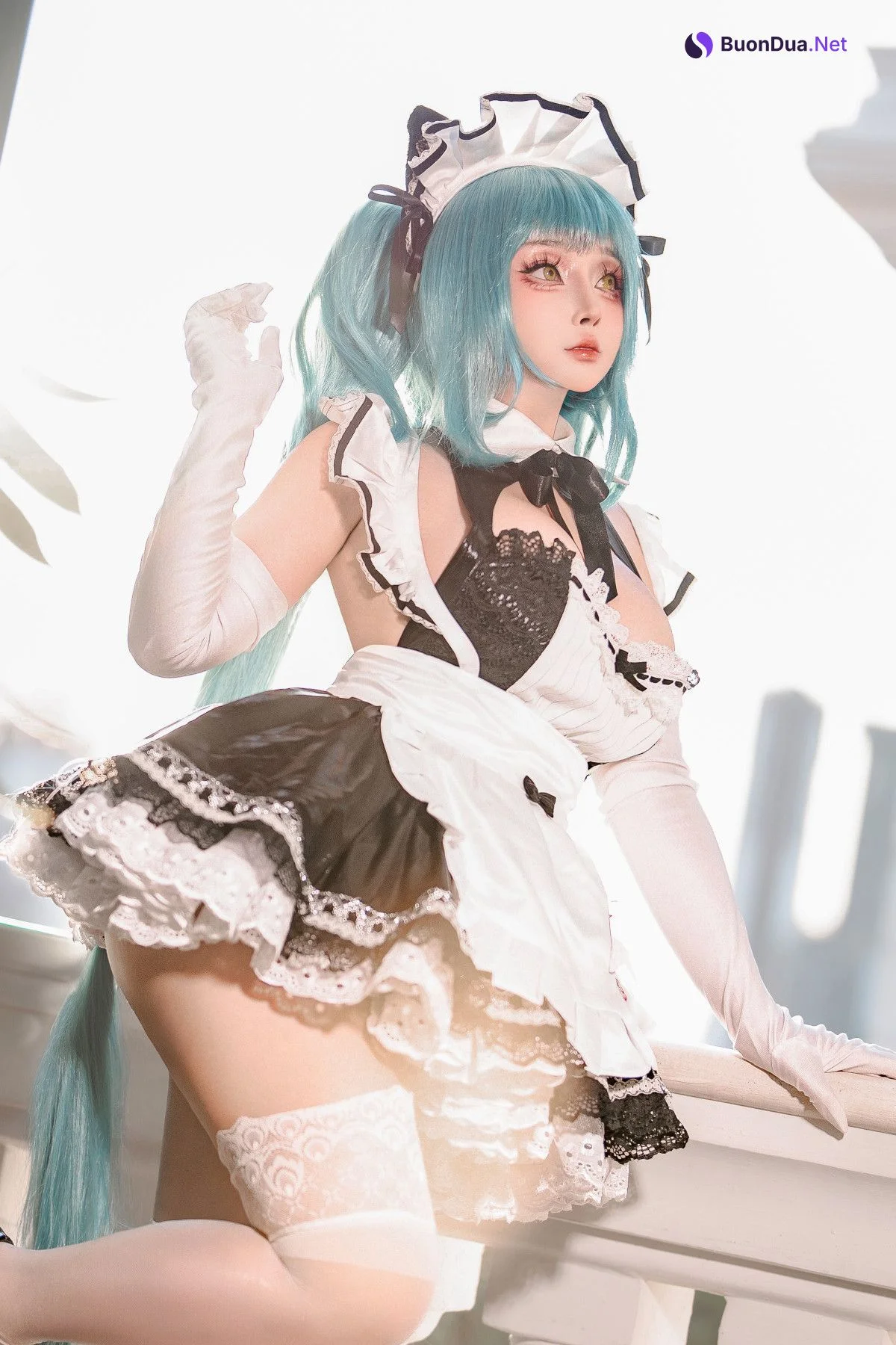 Cosplay SayoMomo小桃 NIKKE Privaty Maid - Photo 14