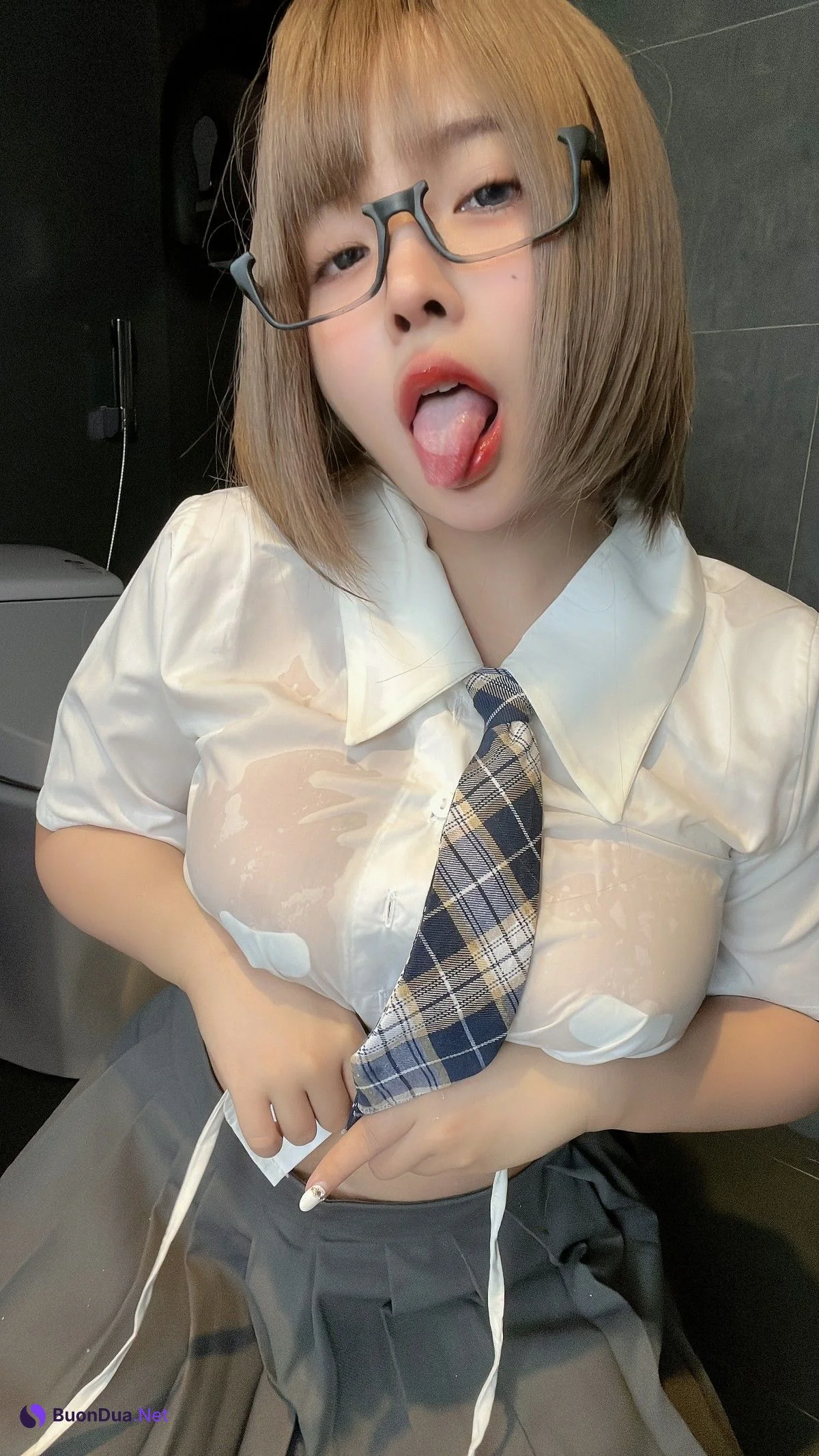 Cosplay SayoMomo小桃 Public WC After School - Photo 15