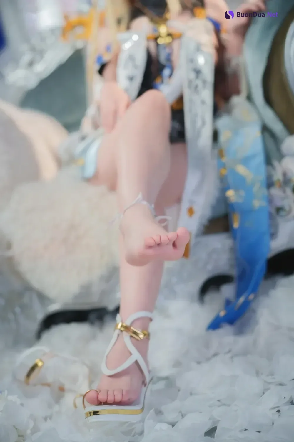 Cosplay Seele麦麦 – 鸣潮 菲比&卡提希娅·蓝色花海物语 - Photo 16