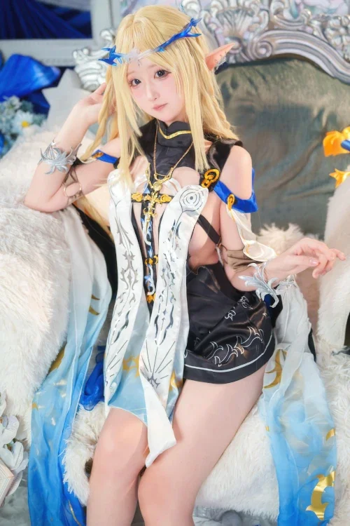 Cosplay Seele麦麦 – 鸣潮 菲比&卡提希娅·蓝色花海物语