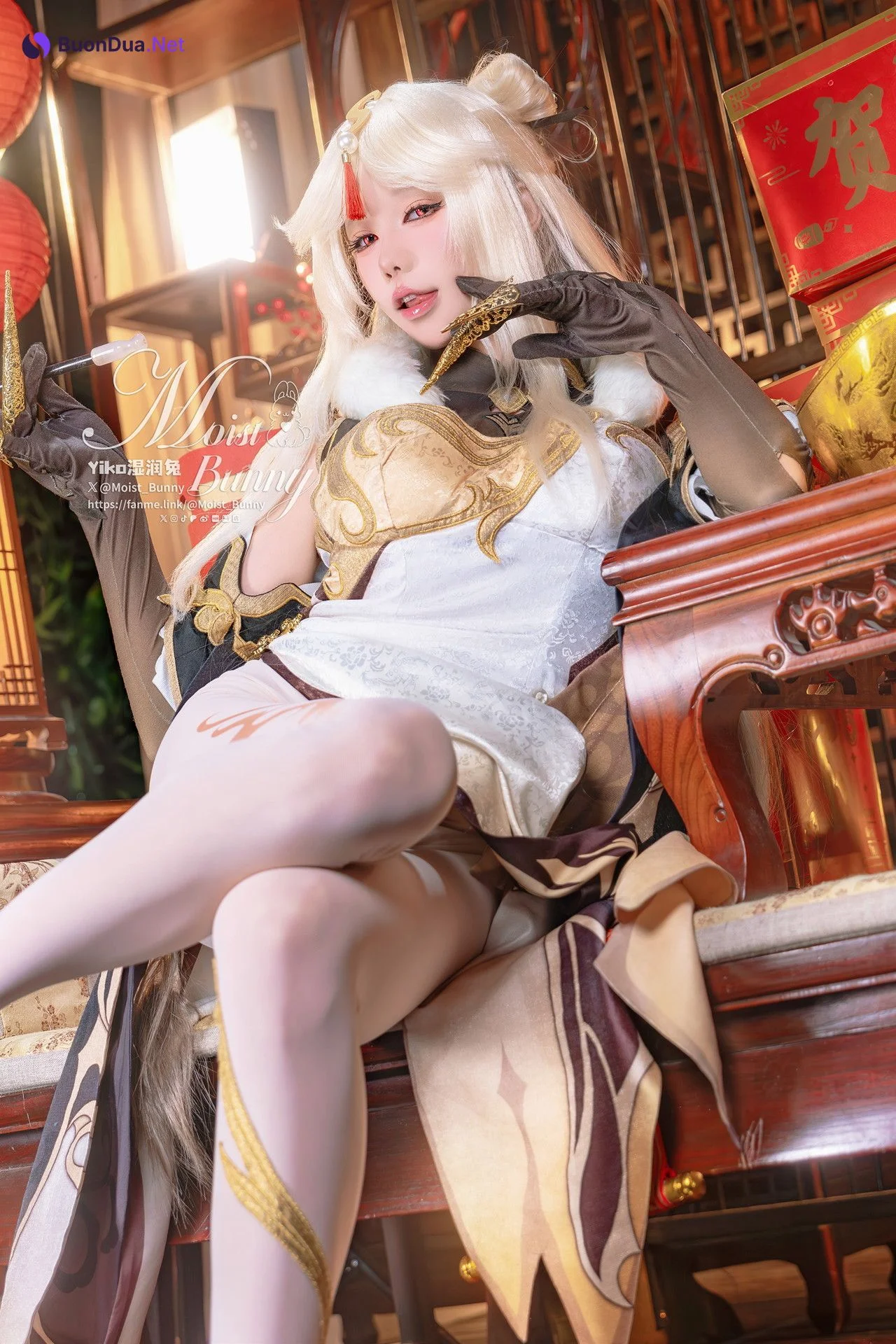 Cosplay 黏黏团子兔 金蛇来财 凝光贺岁 Set.01 - Photo 11