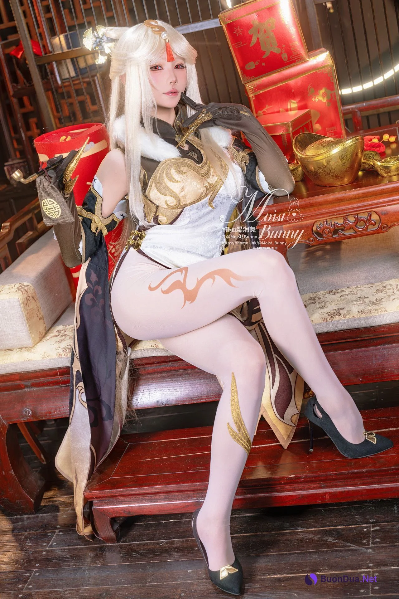 Cosplay 黏黏团子兔 金蛇来财 凝光贺岁 Set.01 - Photo 12