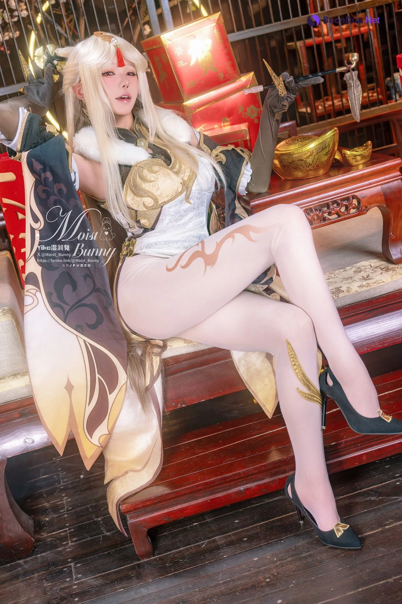 Cosplay 黏黏团子兔 金蛇来财 凝光贺岁 Set.01 - Photo 14