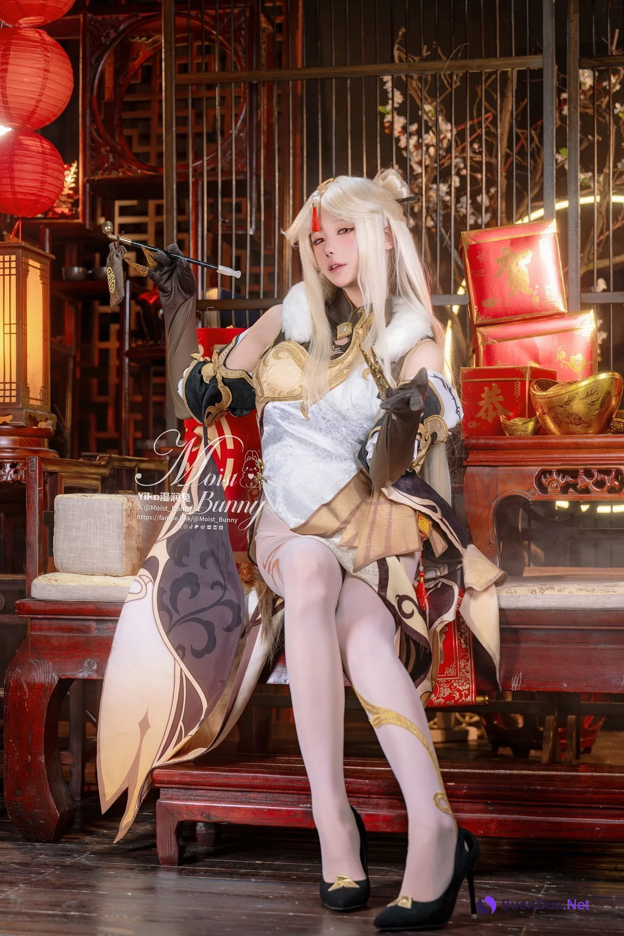 Cosplay 黏黏团子兔 金蛇来财 凝光贺岁 Set.01 - Photo 15