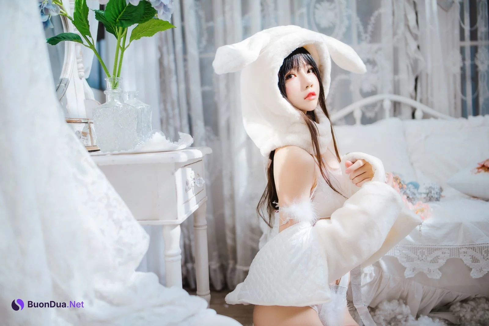 Cosplay 桜桃喵 小白兔 Set.01 - Photo 13