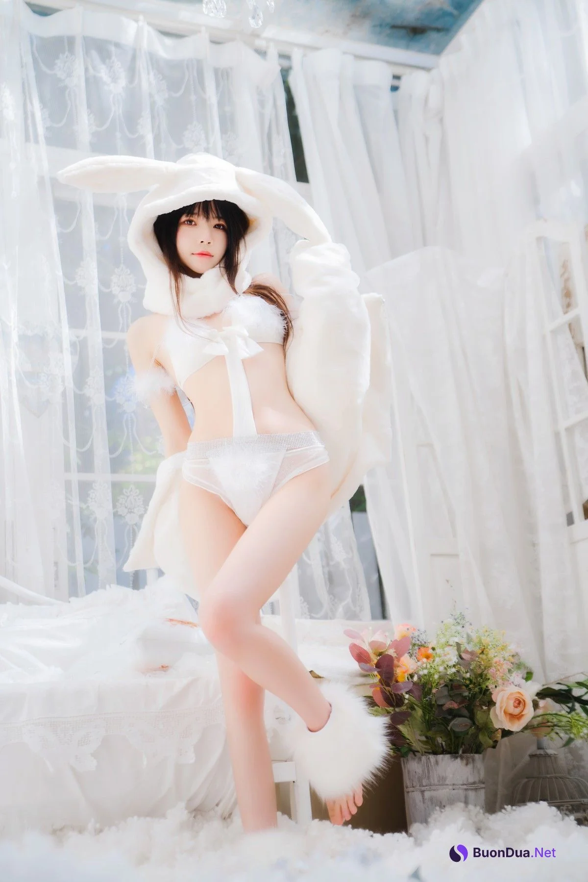 Cosplay 桜桃喵 小白兔 Set.01 - Photo 18