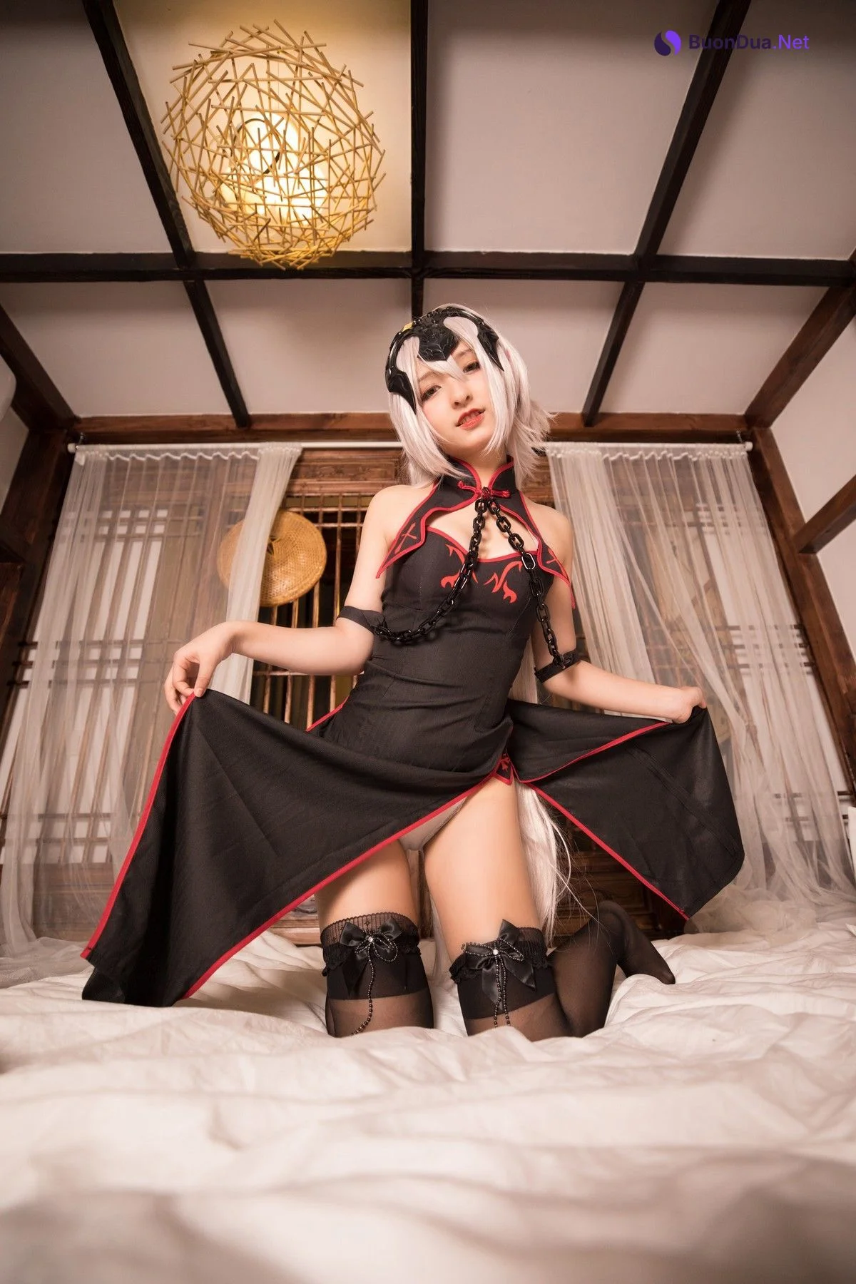 Cosplay 神楽坂真冬 电子相册-旗袍黑贞 Set.01 - Photo 18