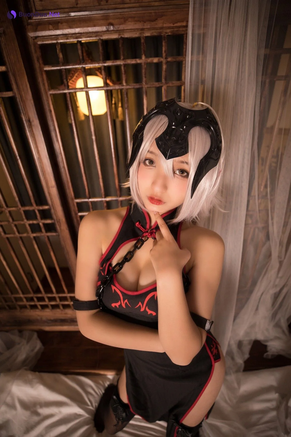 Cosplay 神楽坂真冬 电子相册-旗袍黑贞 Set.01 - Photo 3