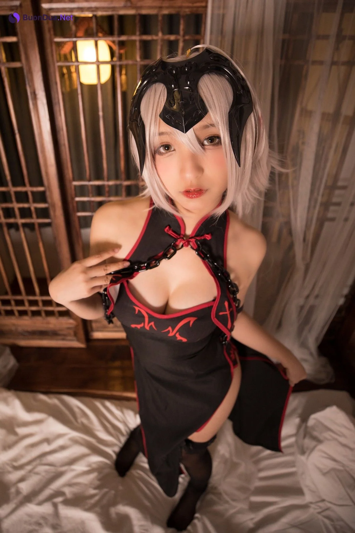 Cosplay 神楽坂真冬 电子相册-旗袍黑贞 Set.01 - Photo 4