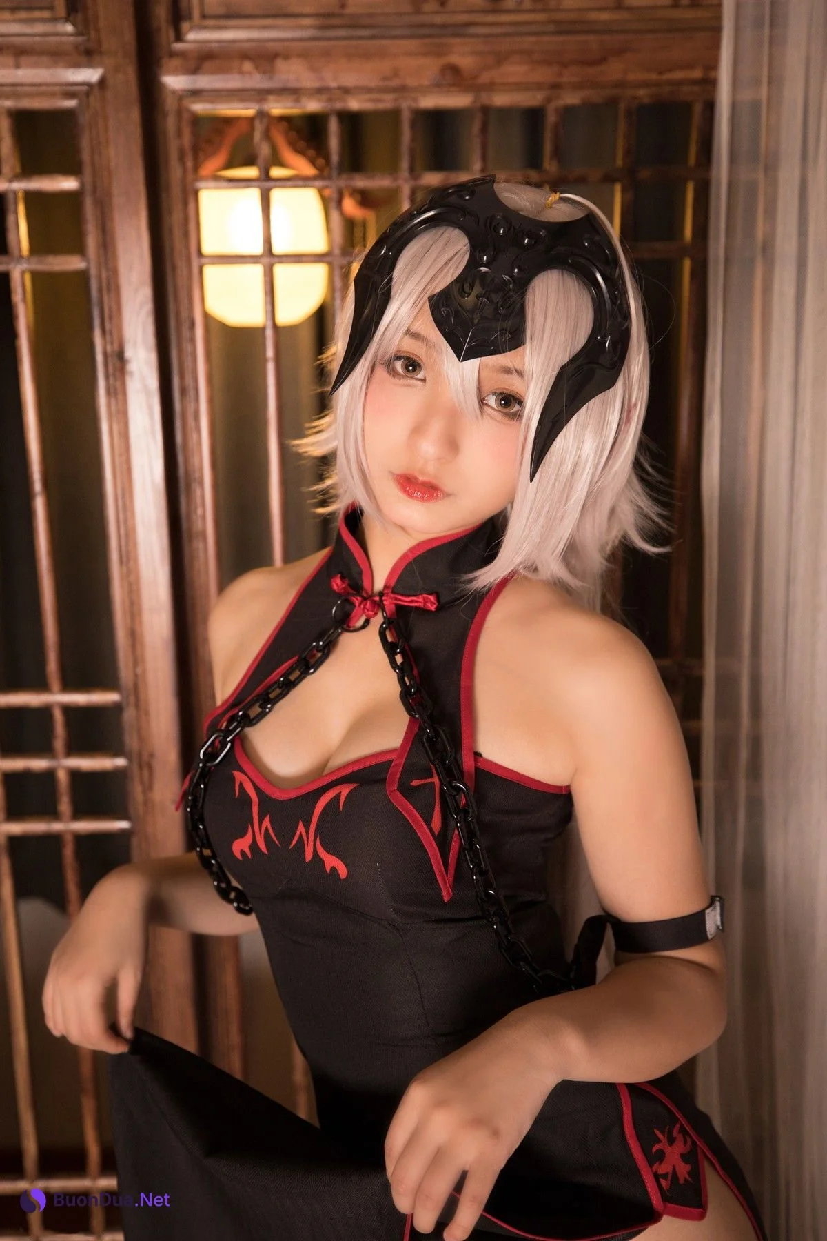 Cosplay 神楽坂真冬 电子相册-旗袍黑贞 Set.01 - Photo 6