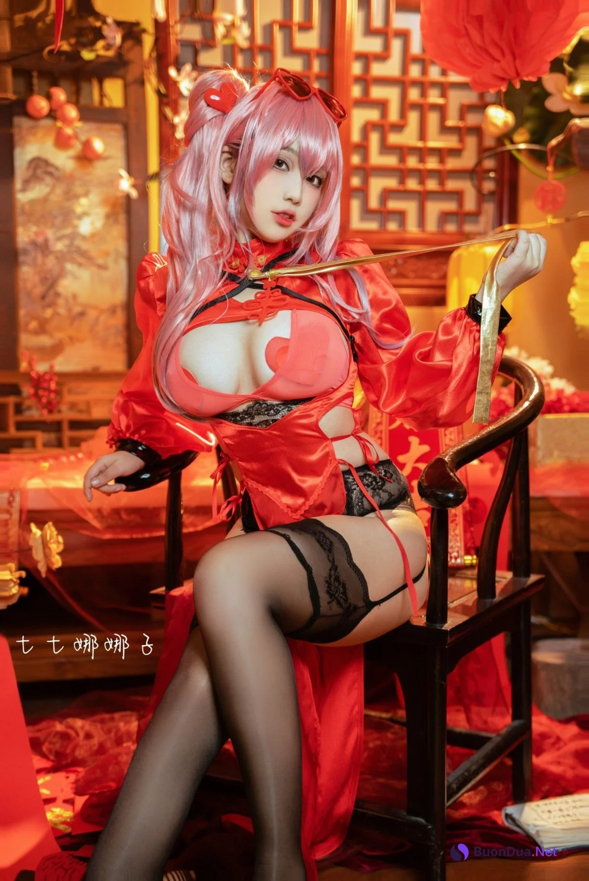 Cosplay 七七娜娜子 布莱默顿新春旗袍 Set.01 - Photo 12