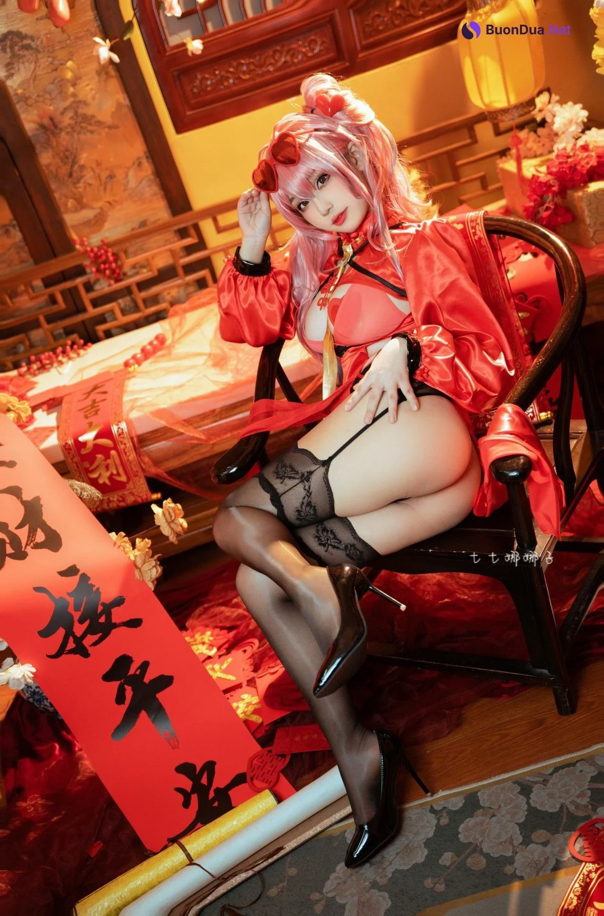Cosplay 七七娜娜子 布莱默顿新春旗袍 Set.01 - Photo 14