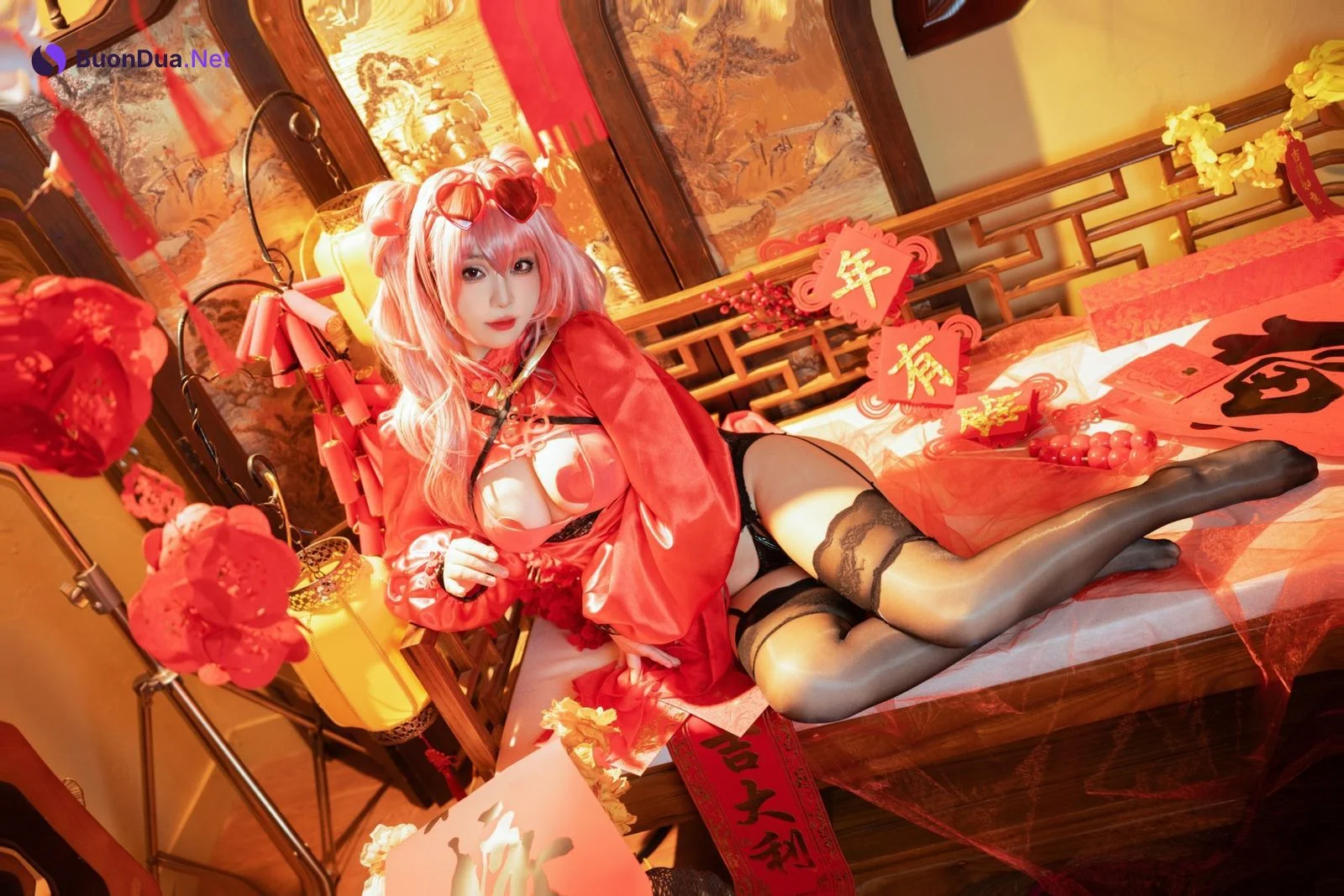 Cosplay 七七娜娜子 布莱默顿新春旗袍 Set.01 - Photo 7