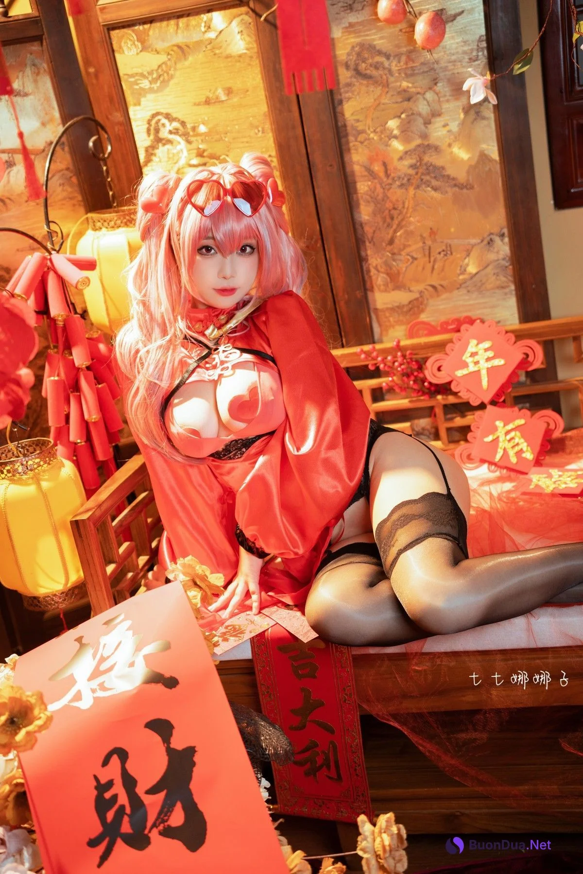 Cosplay 七七娜娜子 布莱默顿新春旗袍 Set.01 - Photo 8