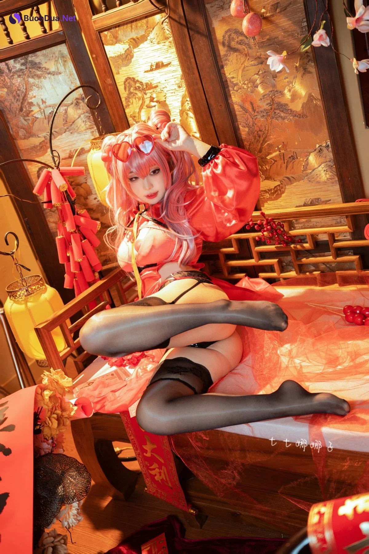 Cosplay 七七娜娜子 布莱默顿新春旗袍 Set.01 - Photo 9