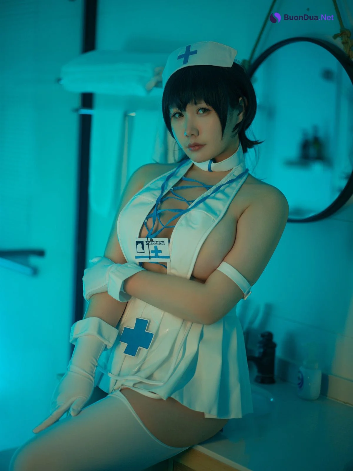 Cosplay 麻花麻花酱 碧蓝护士 Set.01 - Photo 14