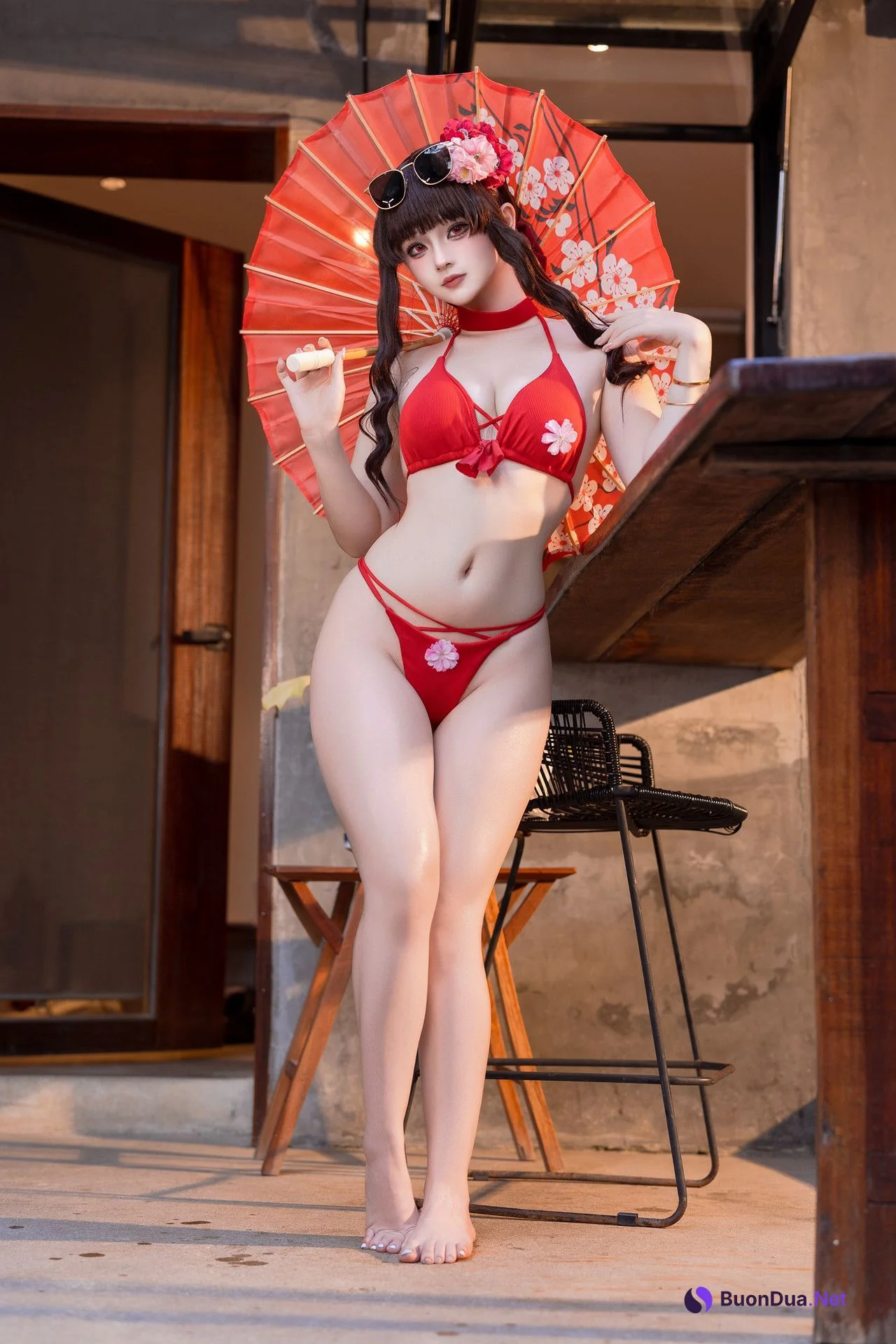 Cosplay 屿鱼 – 樱花泳装 Set.01 - Photo 8