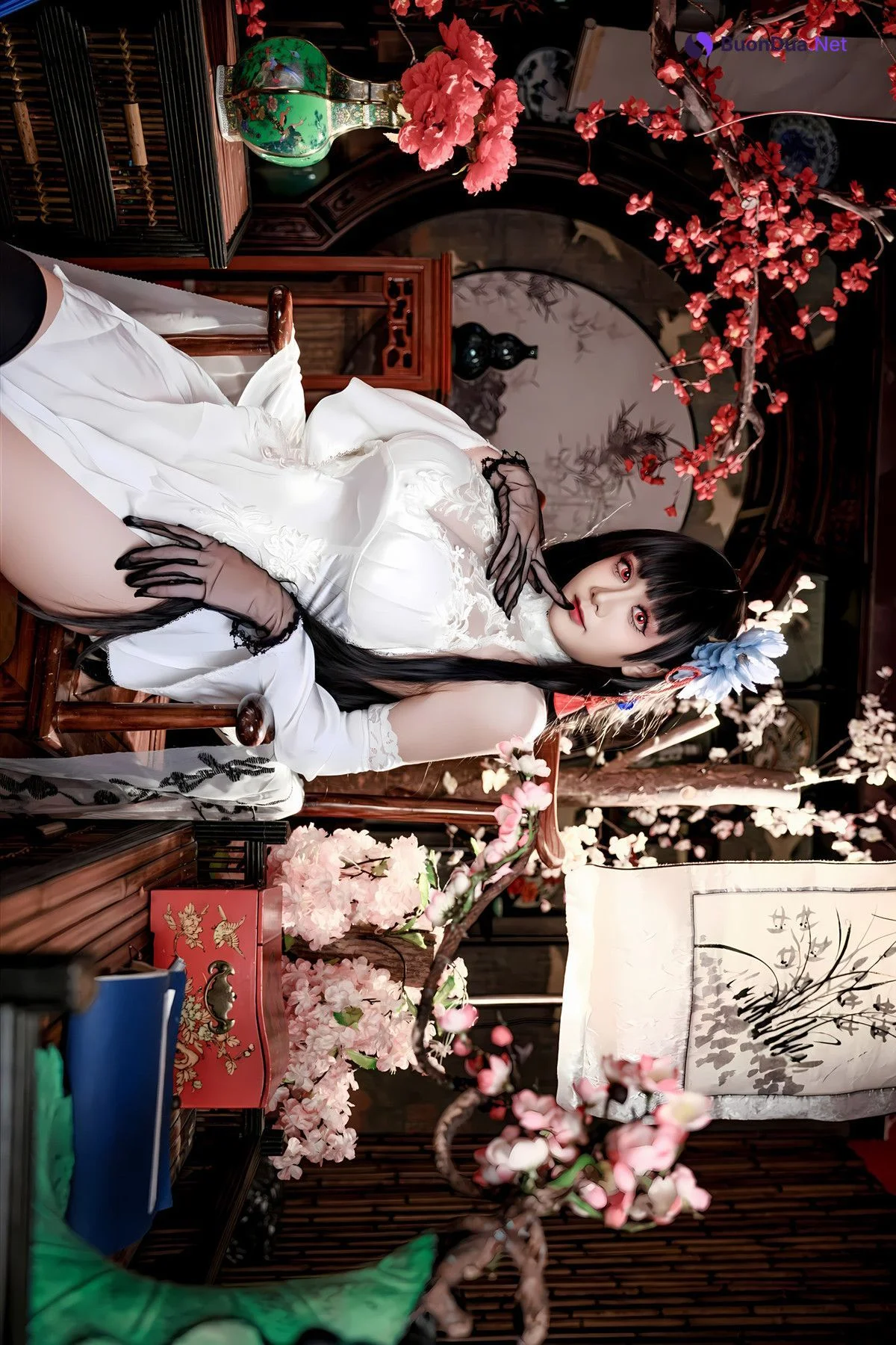 Cosplay 阿雪雪 – 碧蓝航线 逸仙 中式 Set.01 - Photo 13