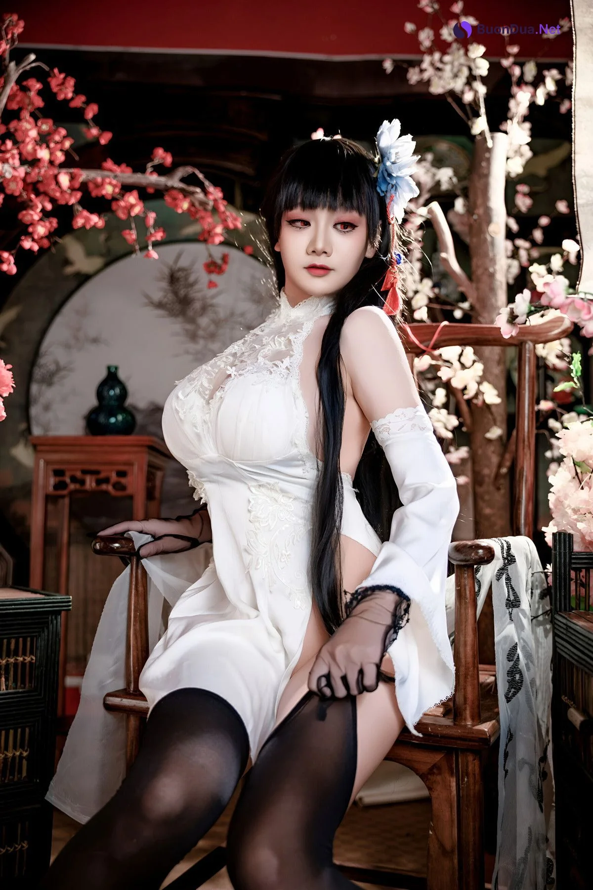 Cosplay 阿雪雪 – 碧蓝航线 逸仙 中式 Set.01 - Photo 15