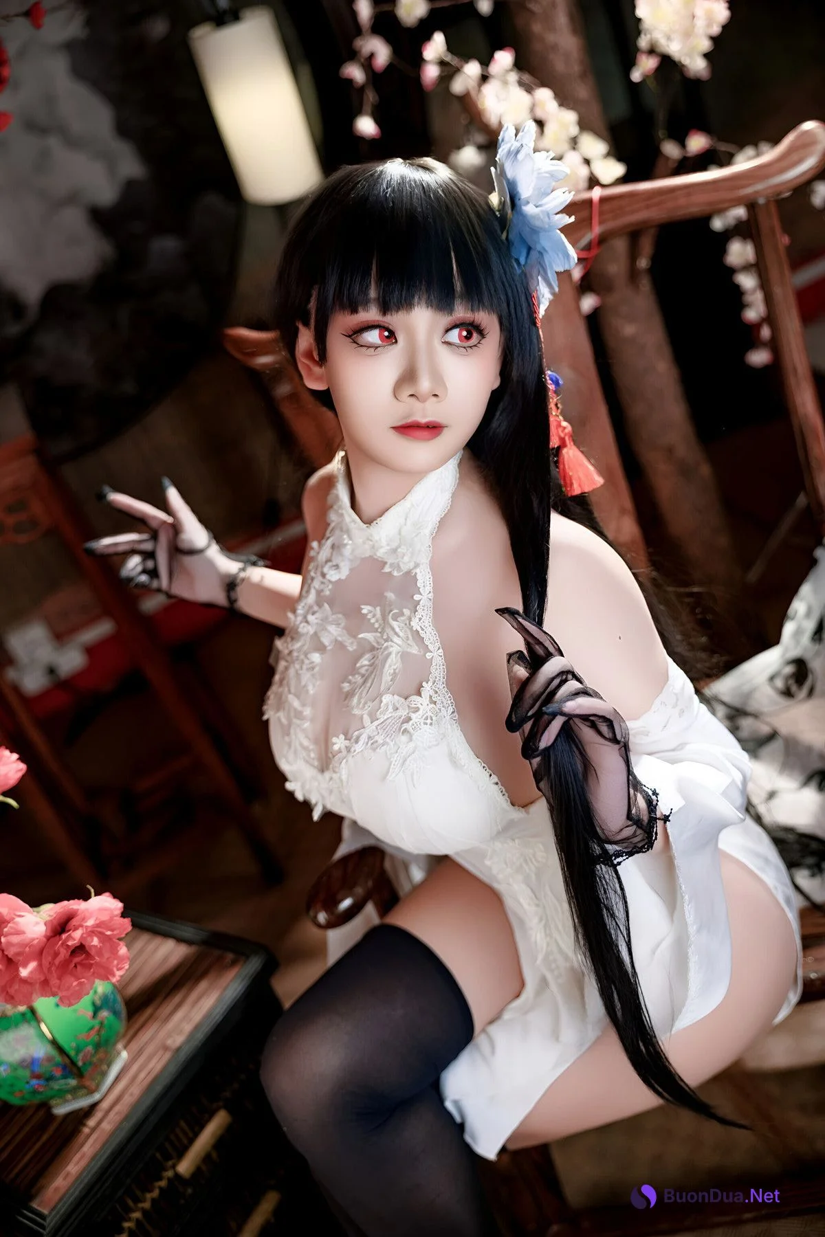 Cosplay 阿雪雪 – 碧蓝航线 逸仙 中式 Set.01 - Photo 18