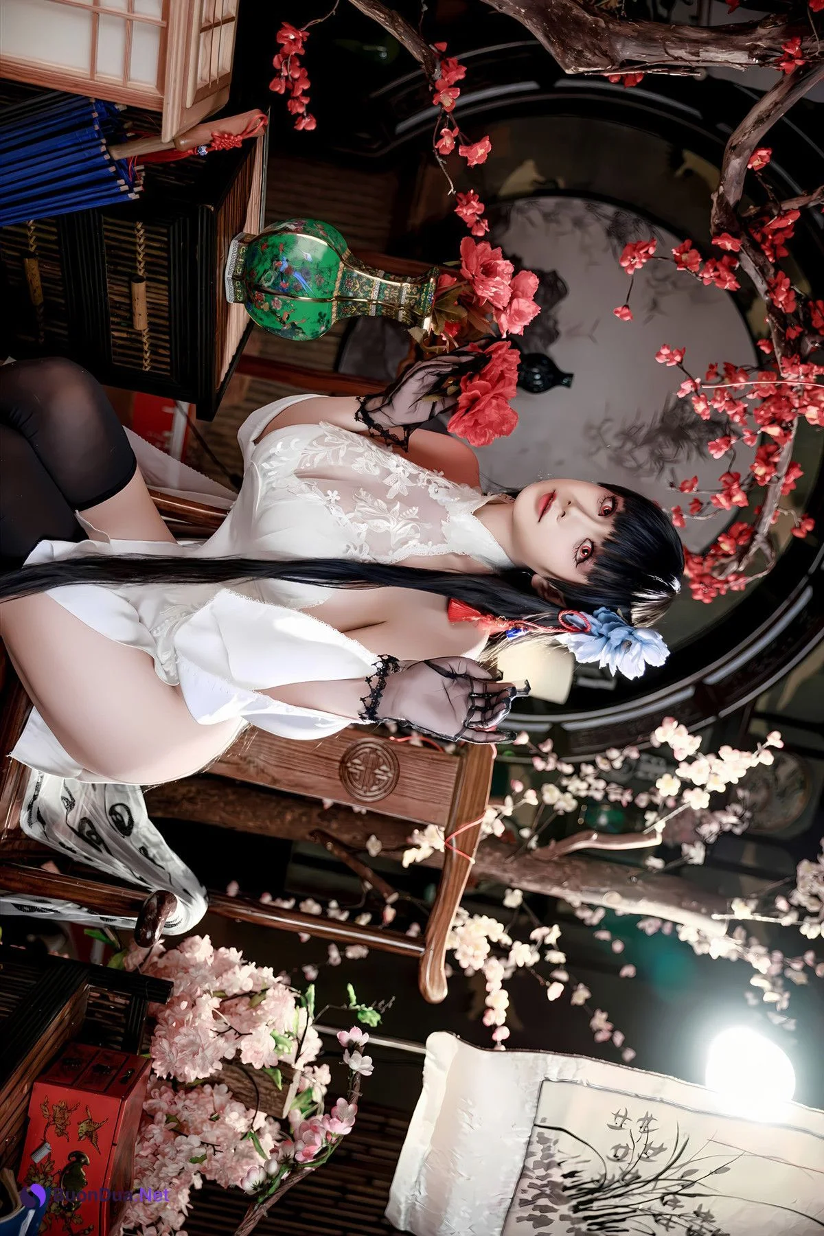 Cosplay 阿雪雪 – 碧蓝航线 逸仙 中式 Set.01 - Photo 19