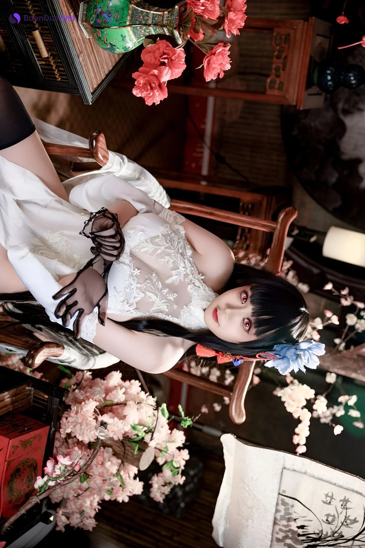 Cosplay 阿雪雪 – 碧蓝航线 逸仙 中式 Set.01 - Photo 20