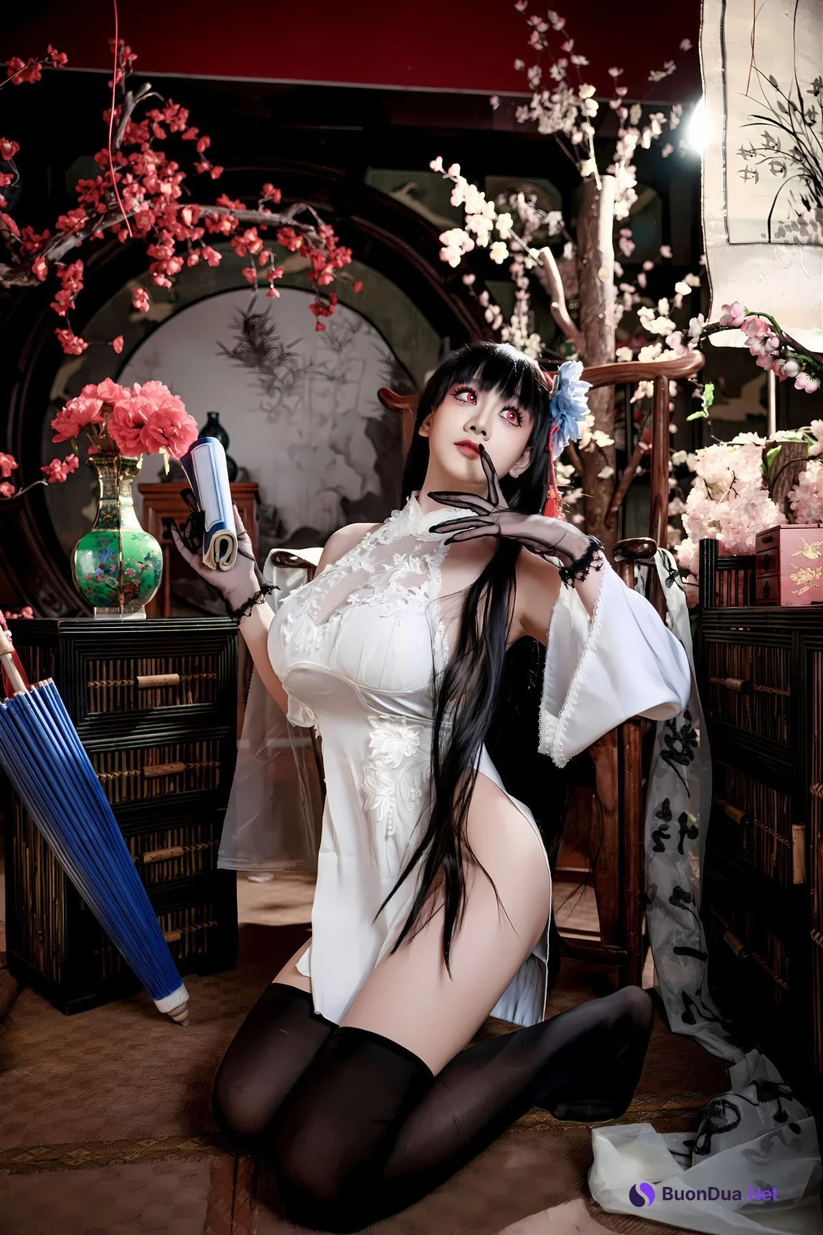 Cosplay 阿雪雪 – 碧蓝航线 逸仙 中式 Set.01 - Photo 8