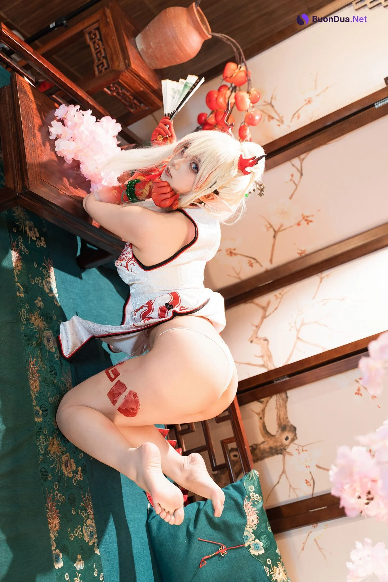 Cosplay 小和甜酒 & 橙风千雅 明日方舟年夕中式双人御守 Set.01 - Photo 2