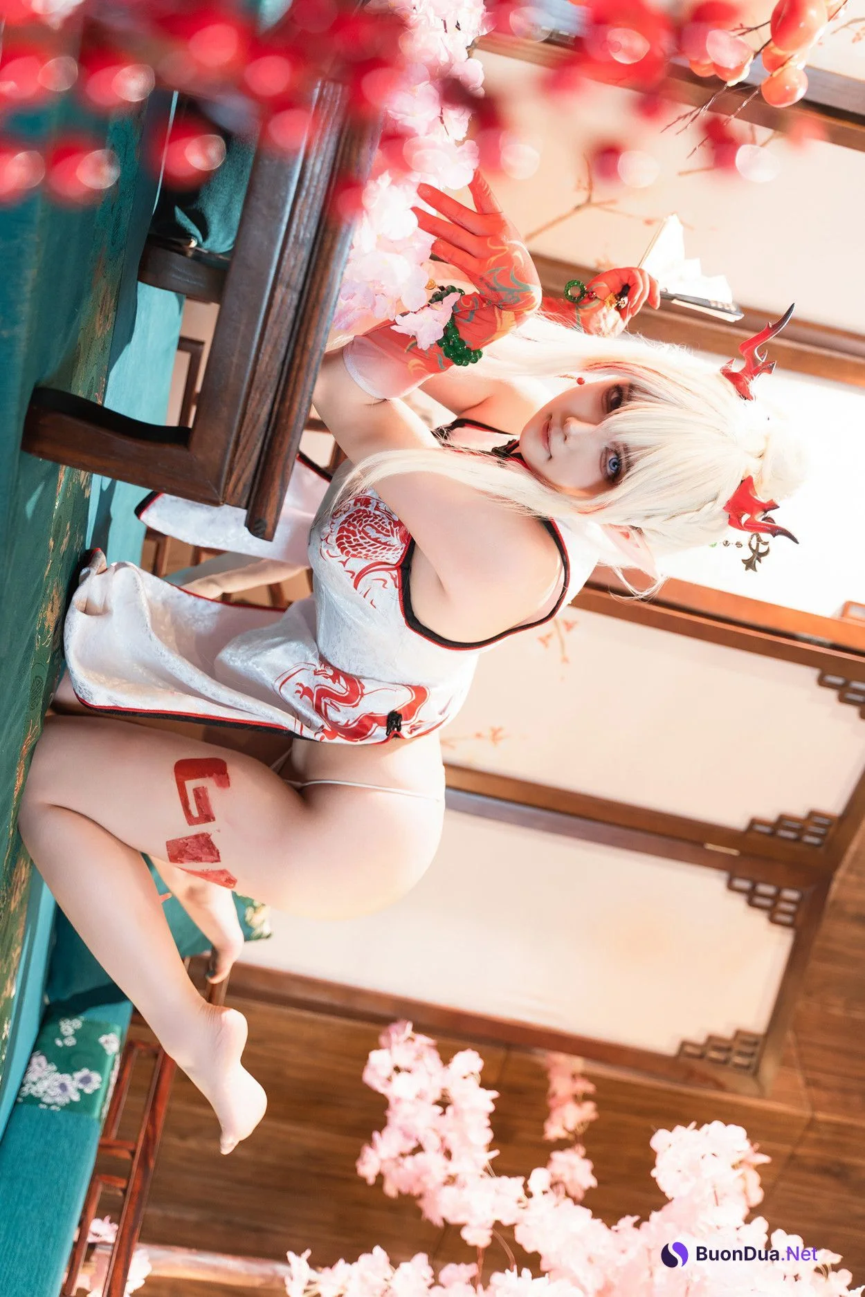 Cosplay 小和甜酒 & 橙风千雅 明日方舟年夕中式双人御守 Set.01 - Photo 3